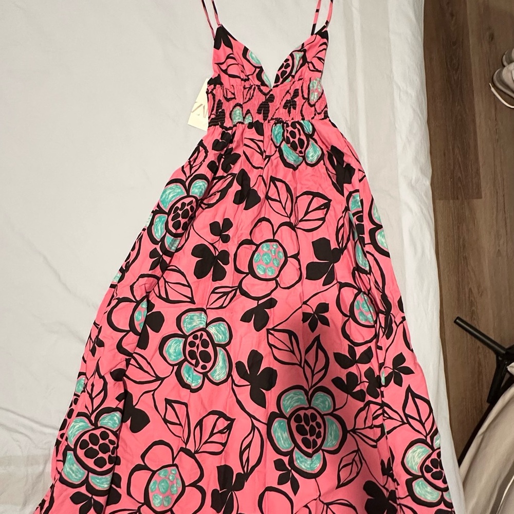Pink Floral Sundress